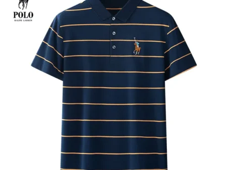 Ralph Lauren Summer Striped Business Lapel Polo Shirt