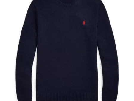 Ralph Lauren Cotton Crewneck Knit Hunter Navy
