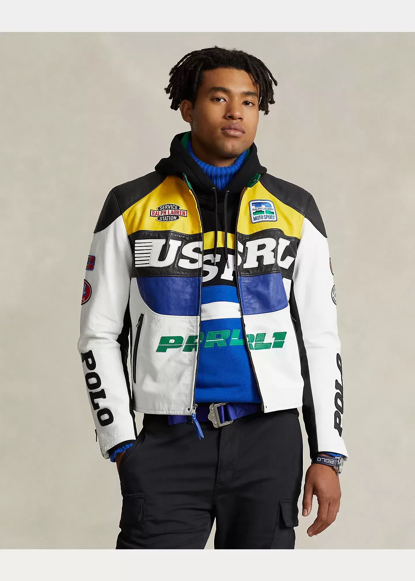 Polo Ralph Lauren Leather Café Racer Jacket - Image 3