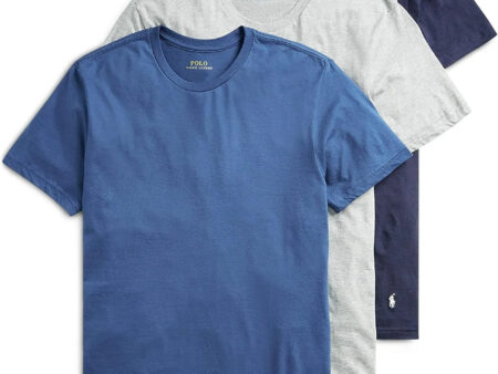 POLO Men's Polo Ralph Lauren Slim Fit Wicking Crew Undershirts (3 Pack)