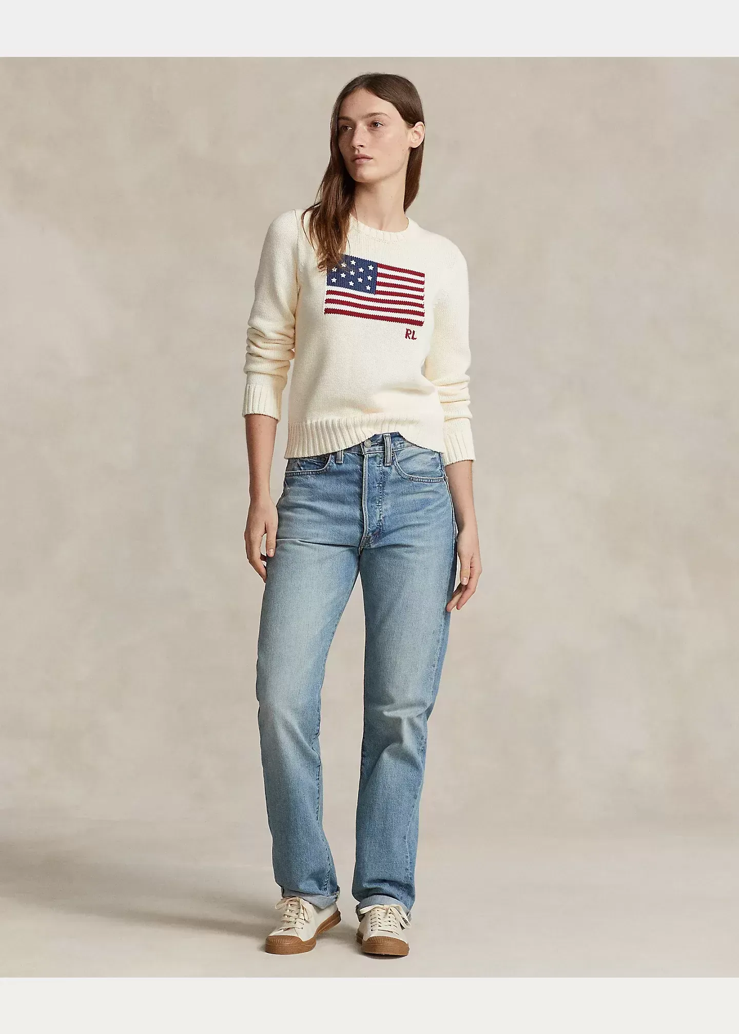 Polo Ralph Lauren Flag Cotton Crewneck Sweater - Image 4