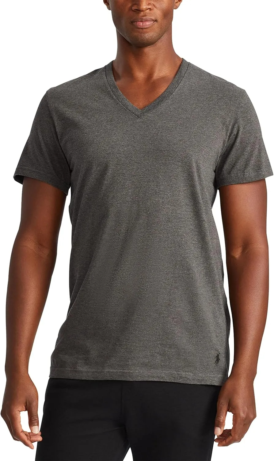 POLO Men's Classic Fit Cotton V neck Undershirt 3 Pack - Image 4