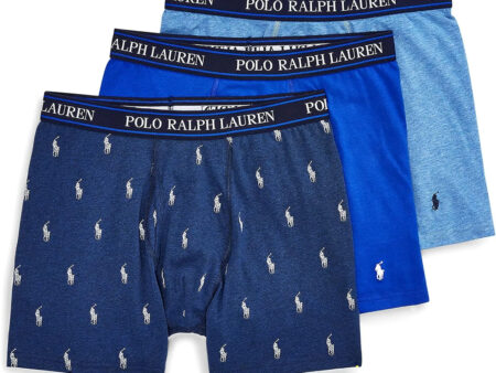 Polo Ralph Lauren Men's Stretch Classic Fit Boxer Briefs, Trunks & Long Leg Available, 3-pack