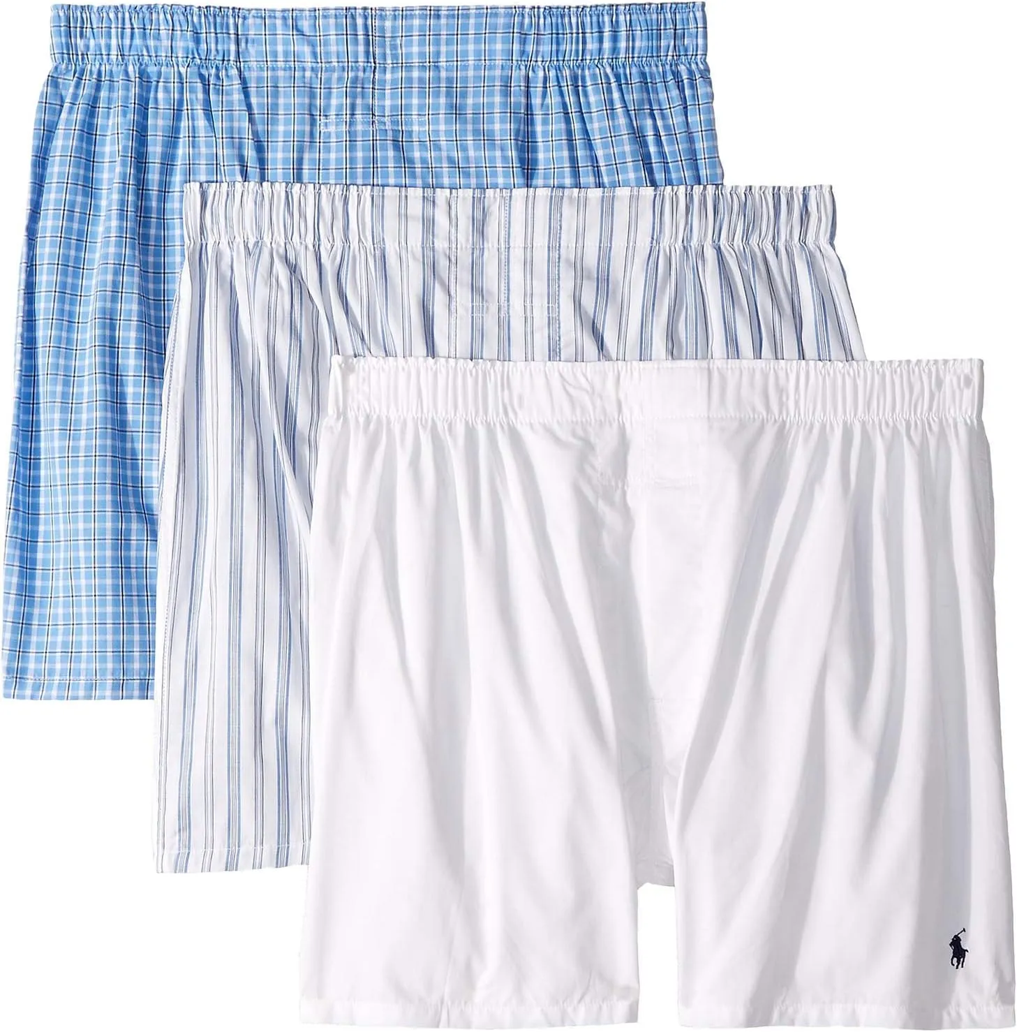 Polo Ralph Lauren Men's Classic Fit Woven Cotton Boxers (3 Pack)