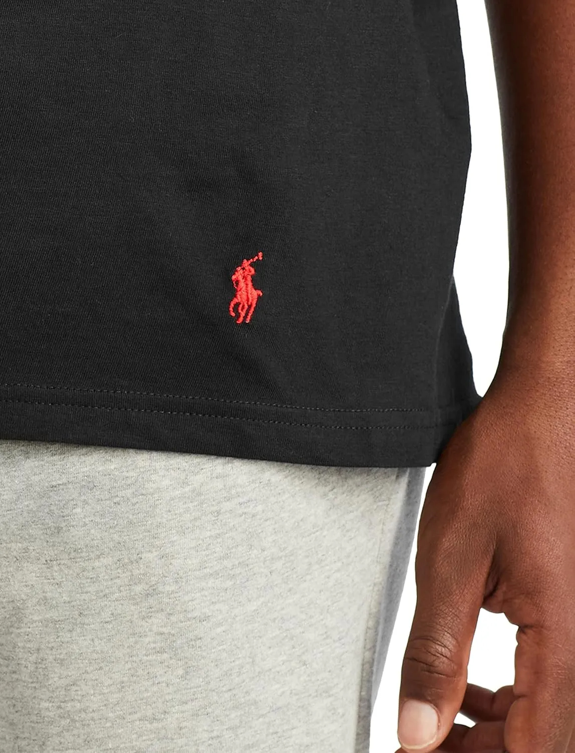 POLO Men's Classic Fit Cotton V neck Undershirt 3 Pack - Image 11