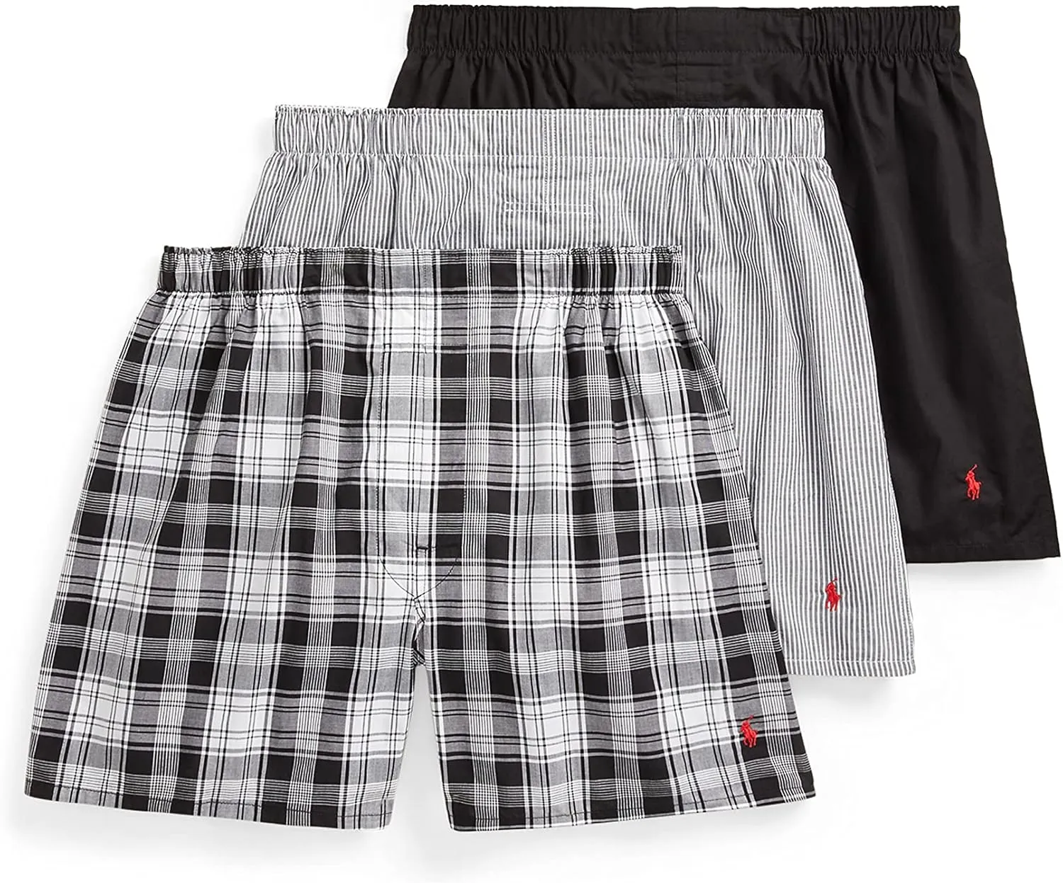 Polo Ralph Lauren Men's Classic Fit Woven Cotton Boxers (3 Pack) - Image 3