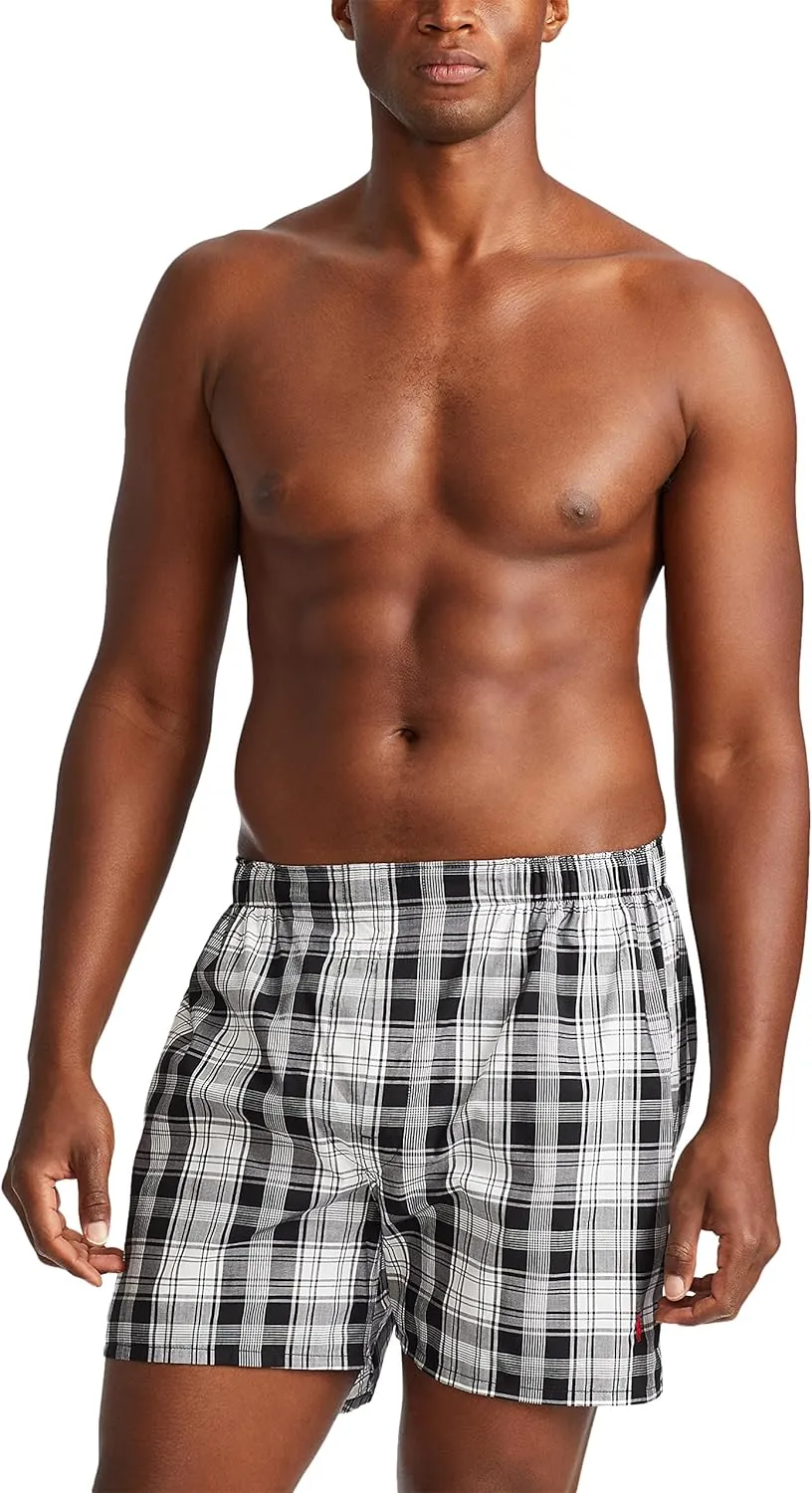 Polo Ralph Lauren Men's Classic Fit Woven Cotton Boxers (3 Pack) - Image 4