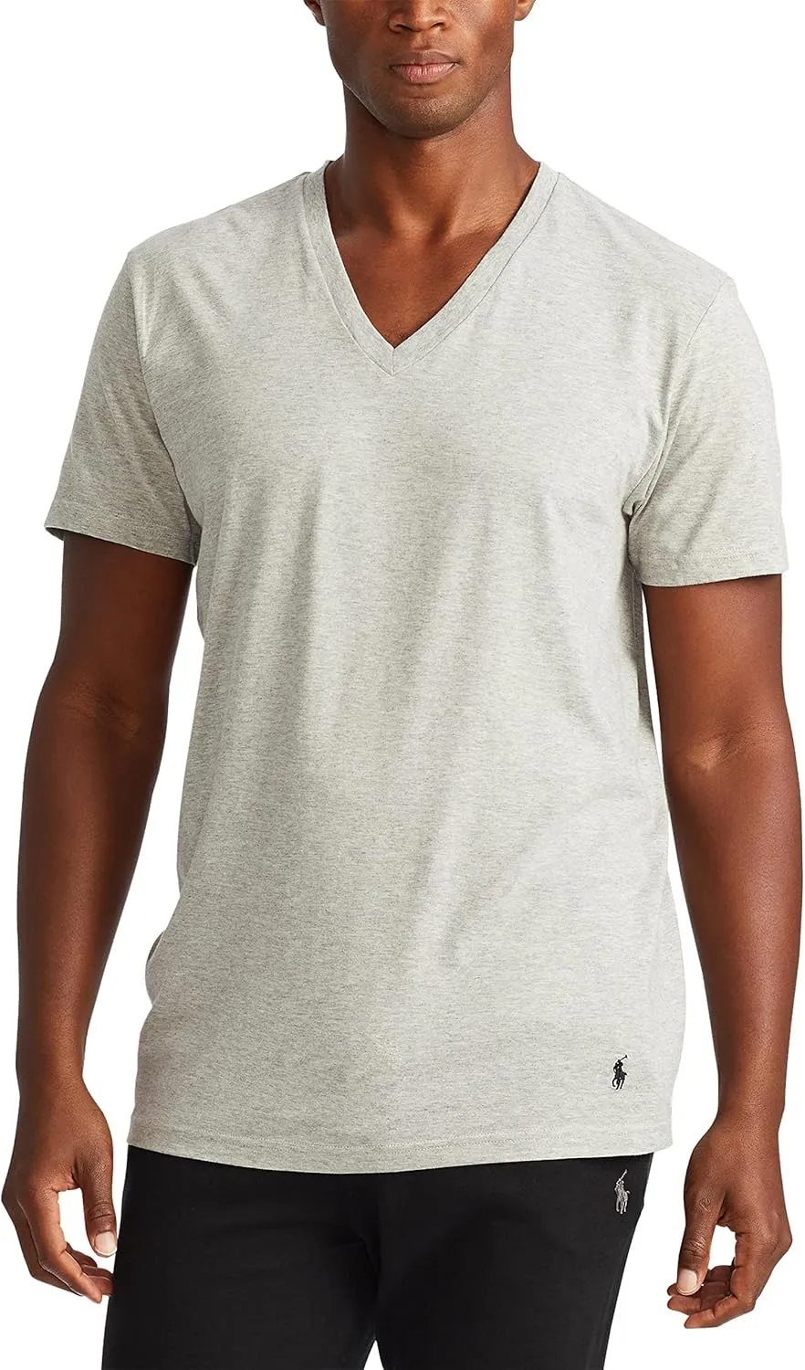 POLO Men's Classic Fit Cotton V neck Undershirt 3 Pack - Image 3
