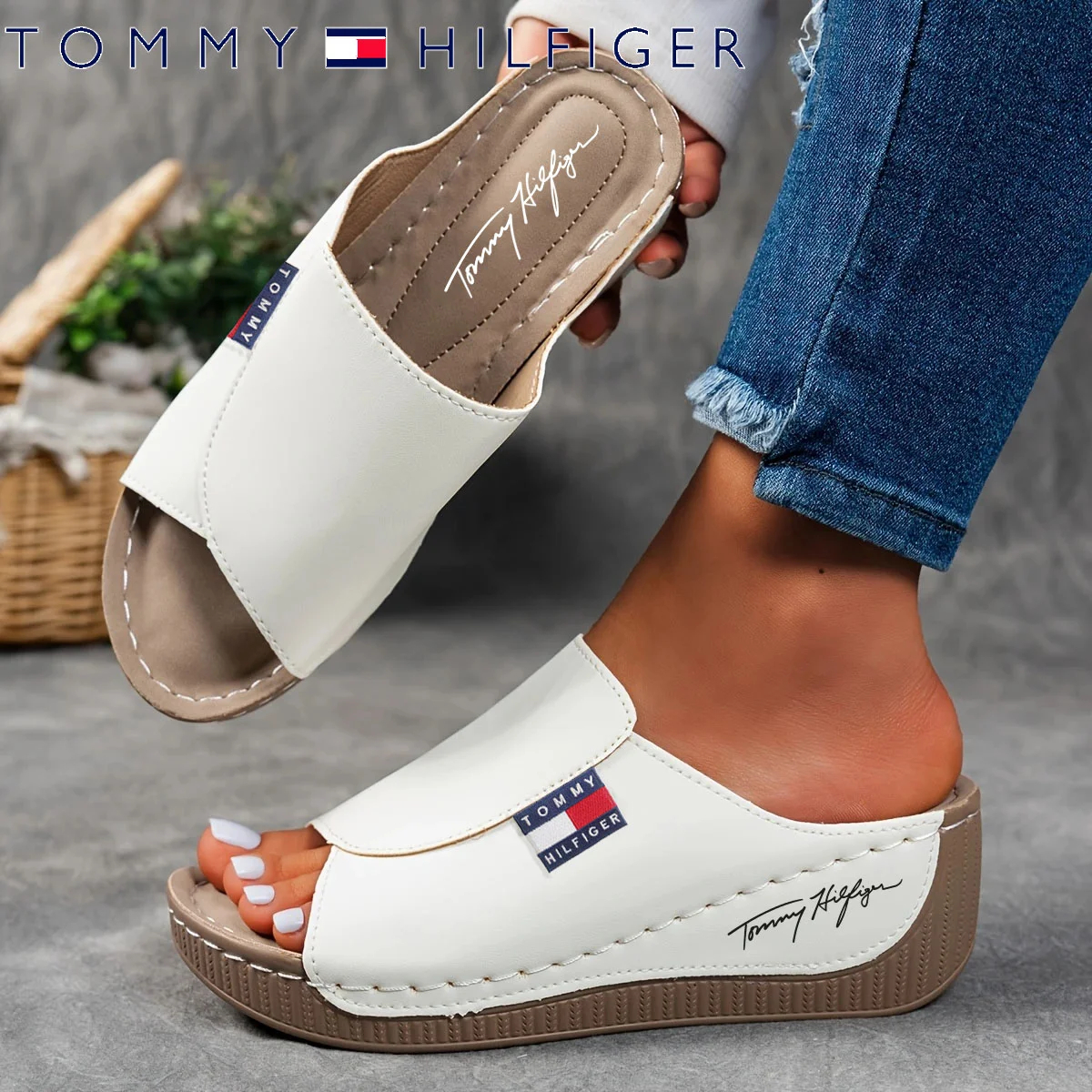 š„Last sale with 50% discount - comfortable women's leather slippers with thick soles and arch support