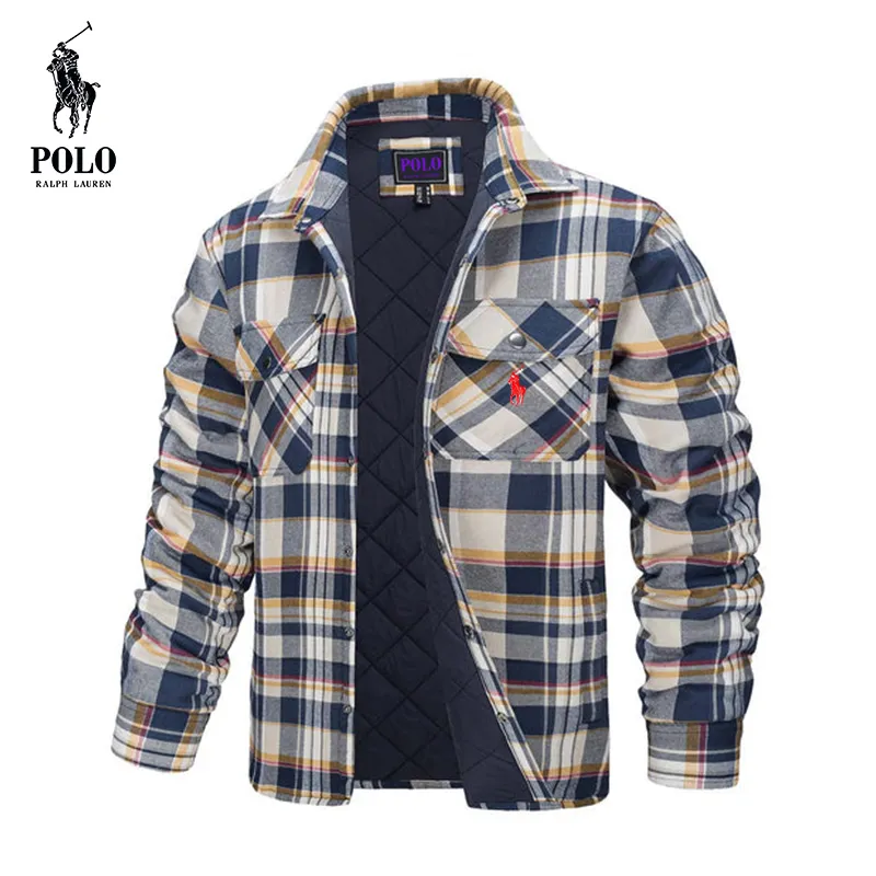 Ralph Lauren Men's Flannel Shirt Long Sleeve Button Down Jacket - Image 2