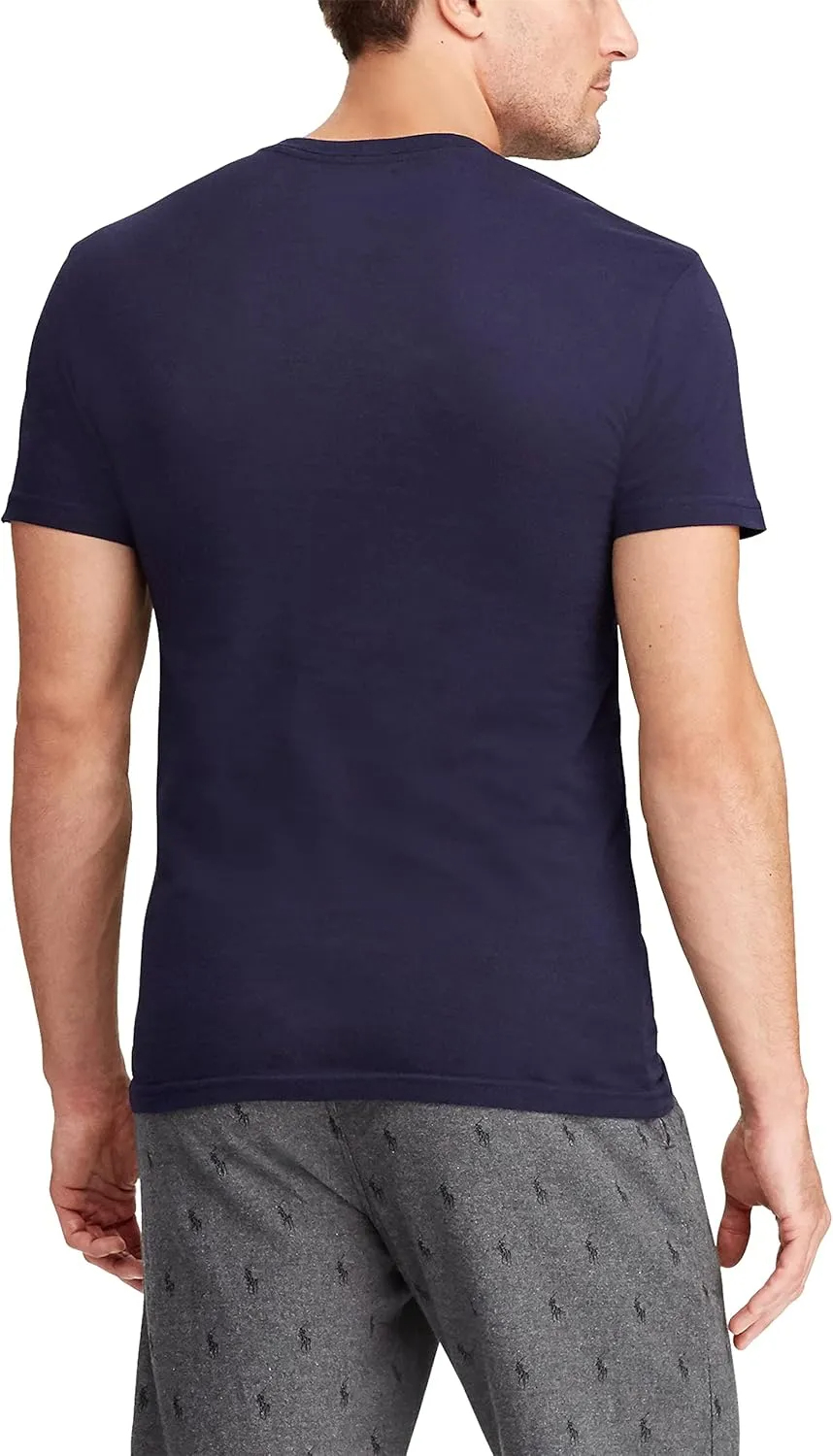 Polo Ralph Lauren Men's Slim Fit Cotton V-neck Undershirt 3-pack - Image 5