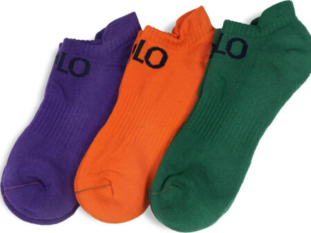 POLO RALPH LAUREN Men's Classic Sport Polo Socks-3 Pair Pack-Athletic Arch Support and Cushioned Comfort