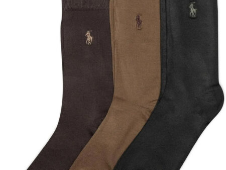 Polo Ralph Lauren Men's Supersoft Flat Crew Socks (3 Pairs)