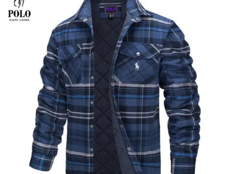 Ralph Lauren Men's Flannel Shirt Long Sleeve Button Down Jacket