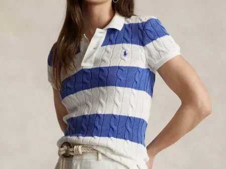 Polo Ralph Lauren Slim Fit Cable-Knit Polo Shirt