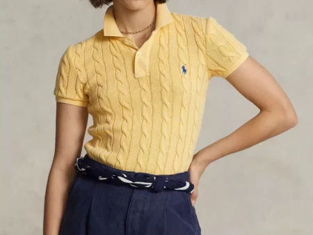 Polo Ralph Lauren Slim Fit Cable-Knit Polo Shirt