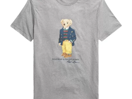 Ralph Lauren Custom Slim Fit Polo Bear T-Shirt Classic Grey Heather