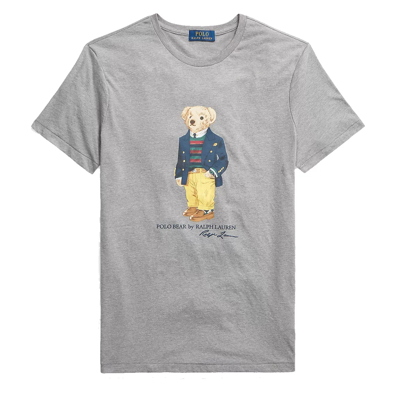 Ralph Lauren Custom Slim Fit Polo Bear T-Shirt Classic Grey Heather