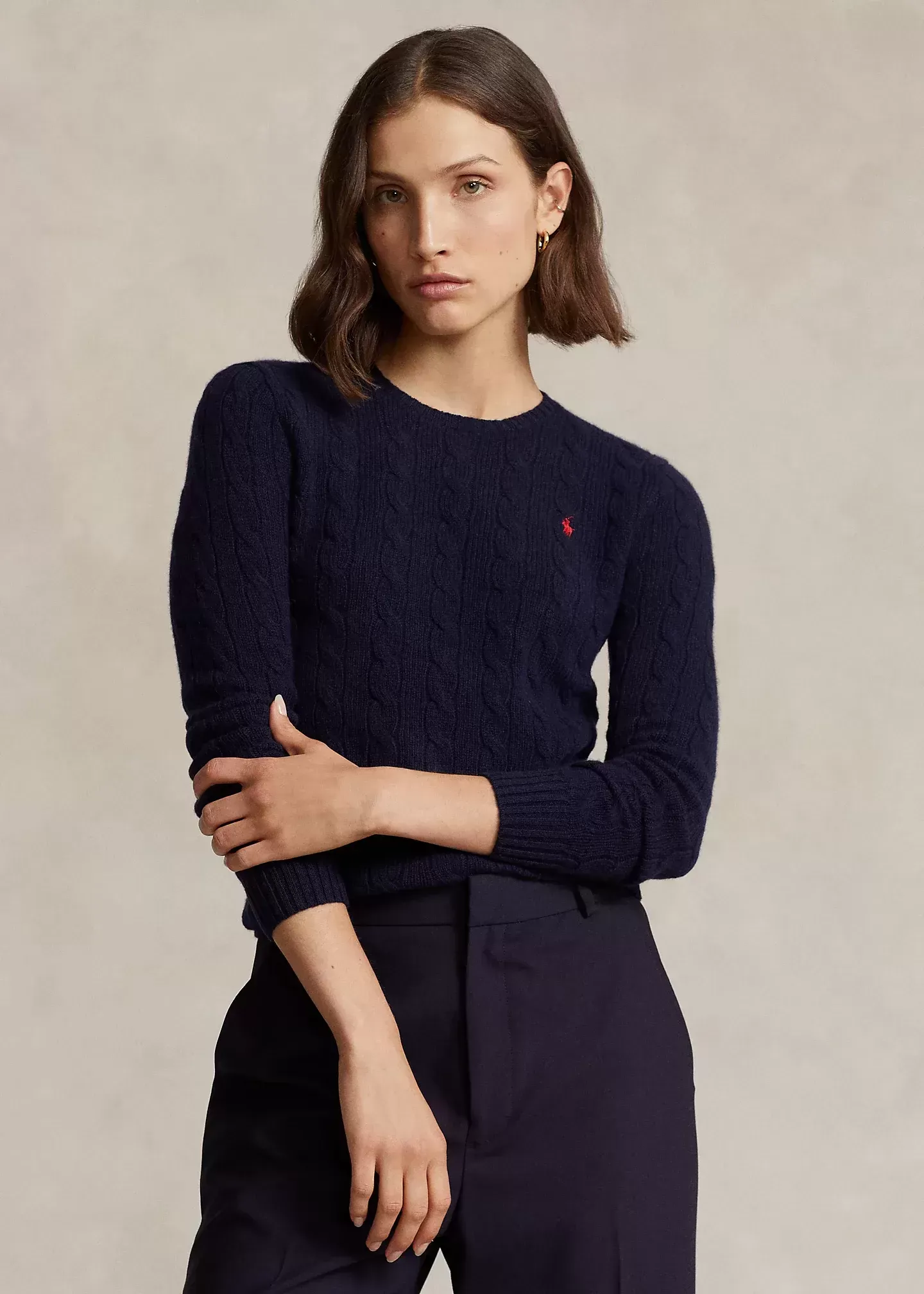 Polo Ralph Lauren Cable-Knit Wool-Cashmere Sweater