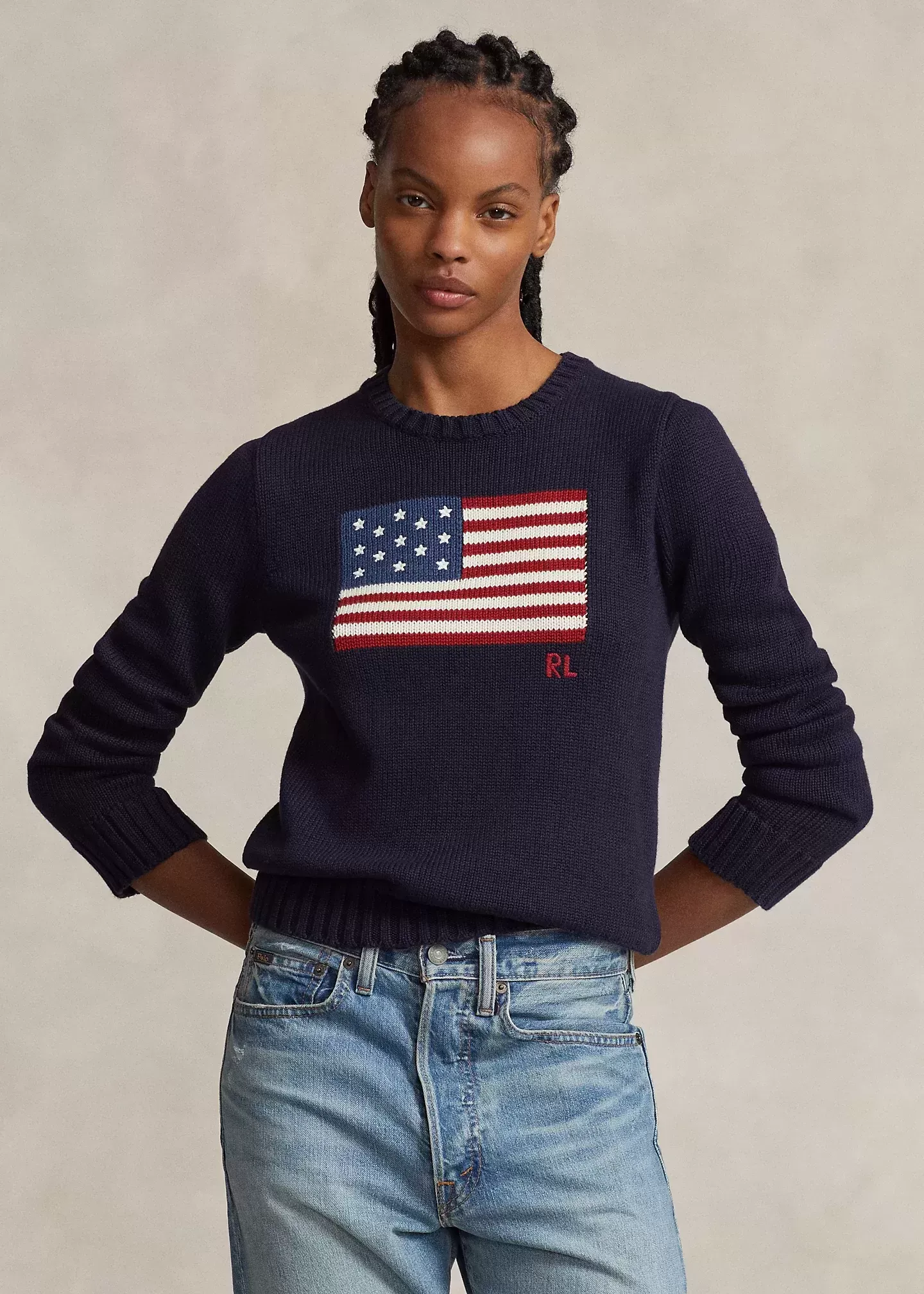 Polo Ralph Lauren Flag Cotton Crewneck Sweater - Image 6