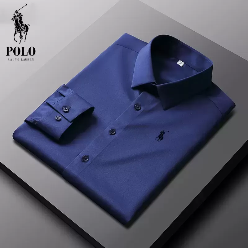 Ralph Lauren Men's Cotton Basic Denim Long Sleeve Shirt - Image 3