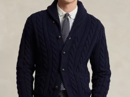Polo Ralph Lauren Cable-Knit Wool-Cashmere Cardigan