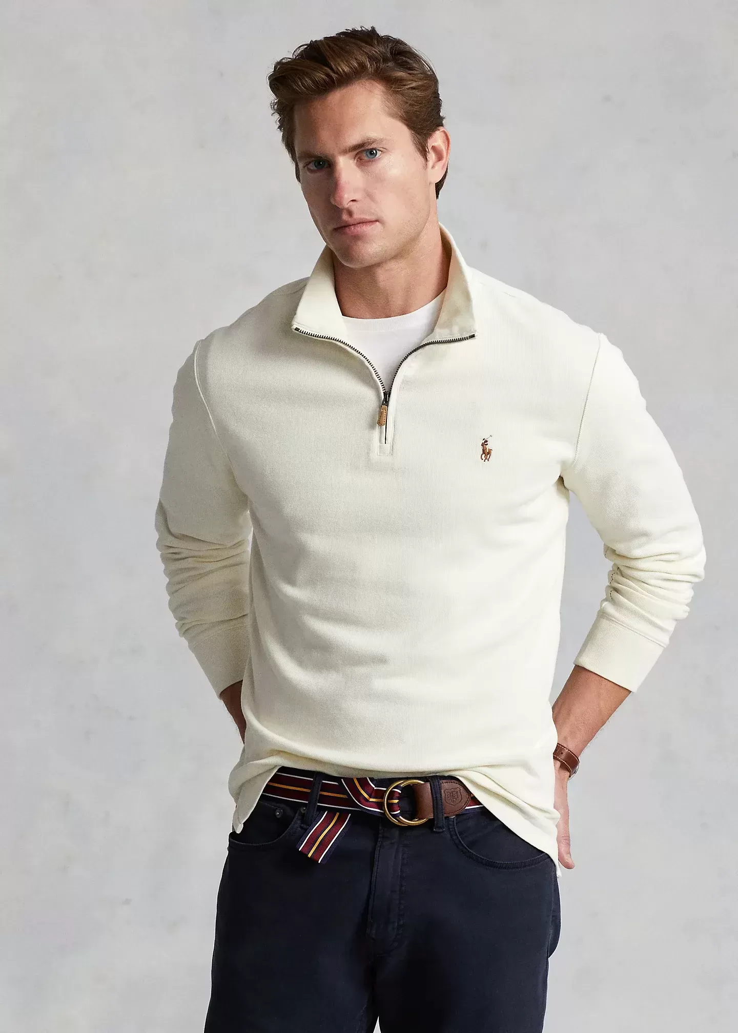 Polo Ralph Lauren Estate-Rib Quarter-Zip Pullover