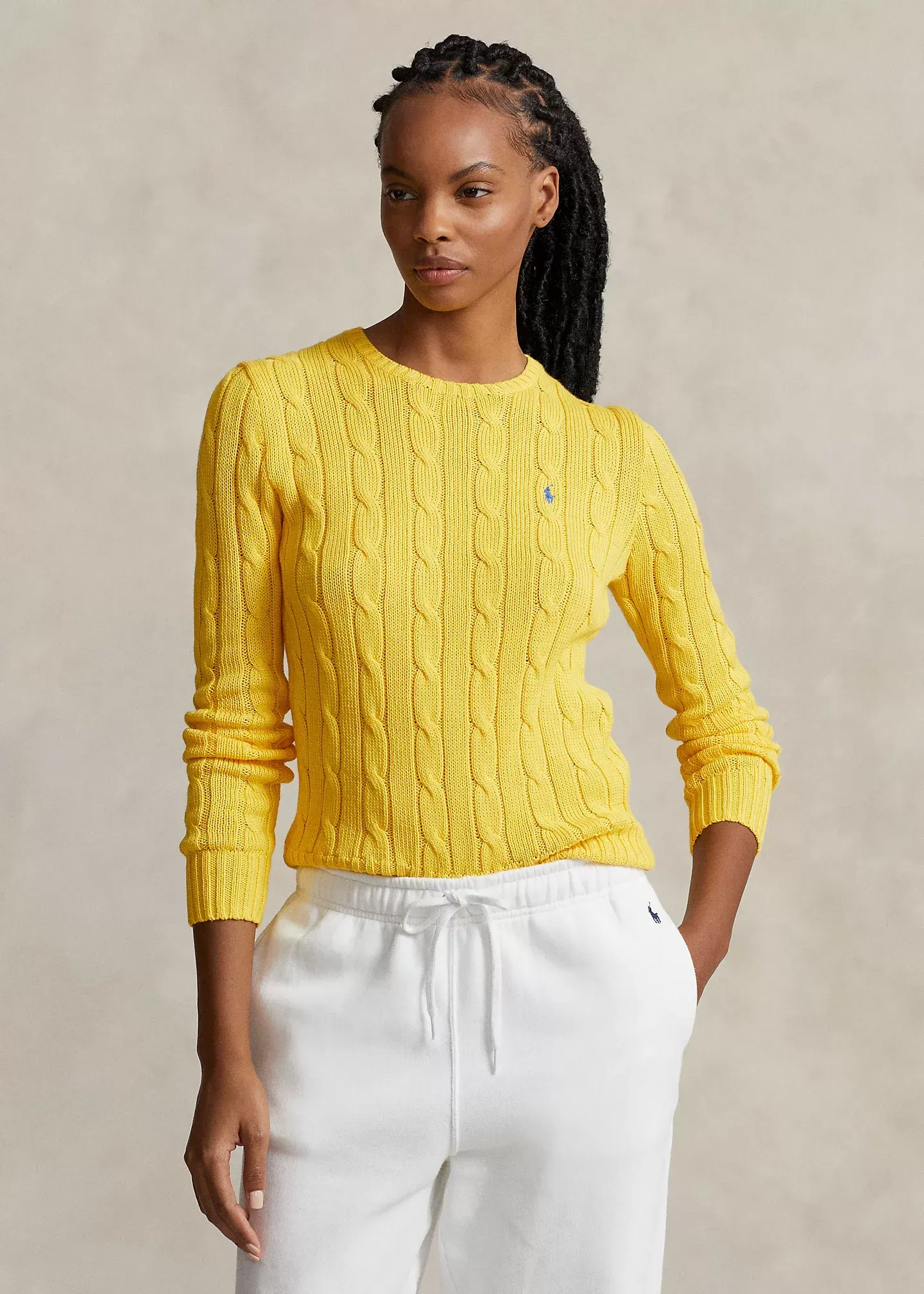 Polo Ralph Lauren Cable-Knit Cotton Crewneck Jumper - Image 8