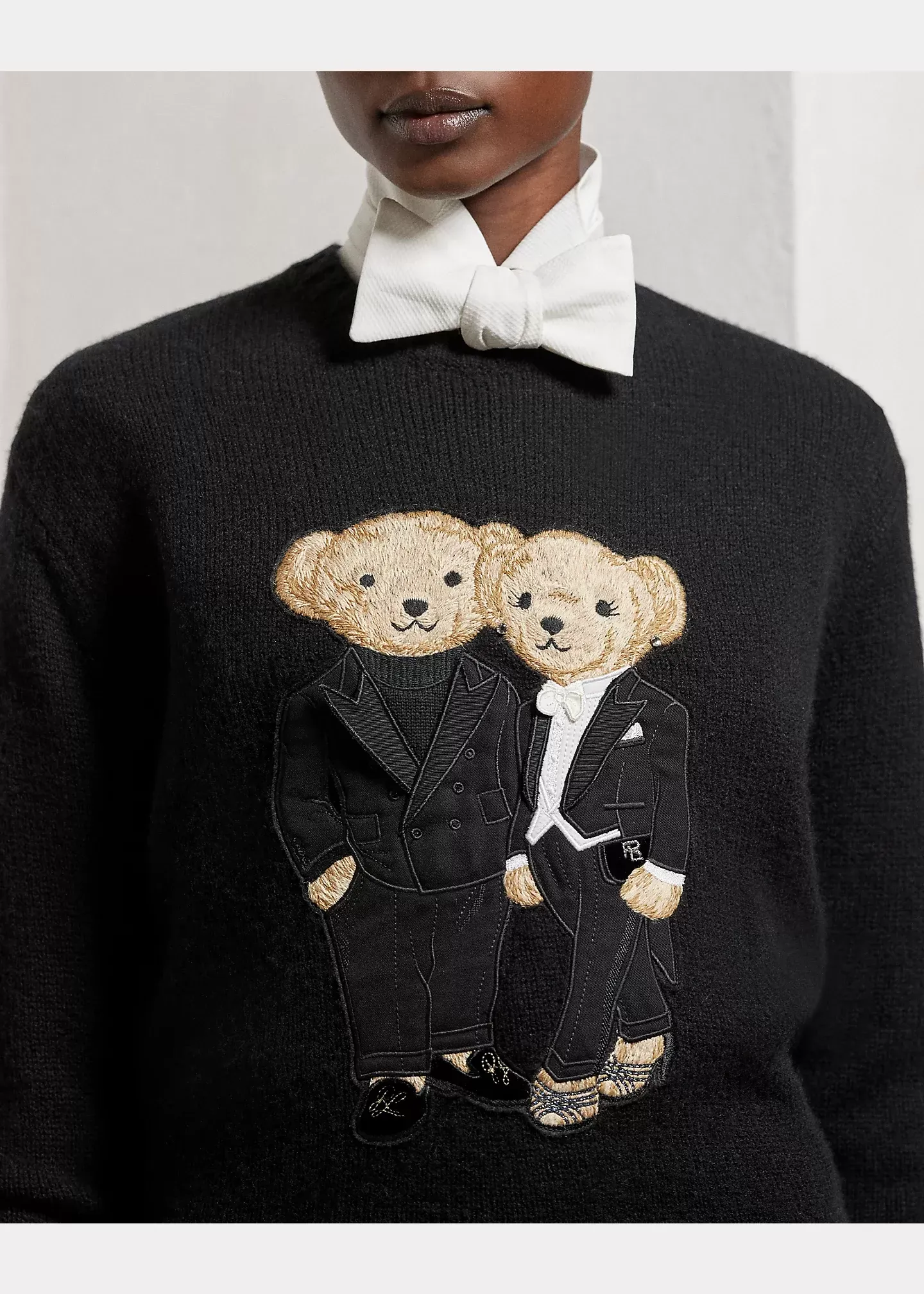 Polo Ralph Lauren Tuxedo Polo Bears Cashmere Sweater - Image 4