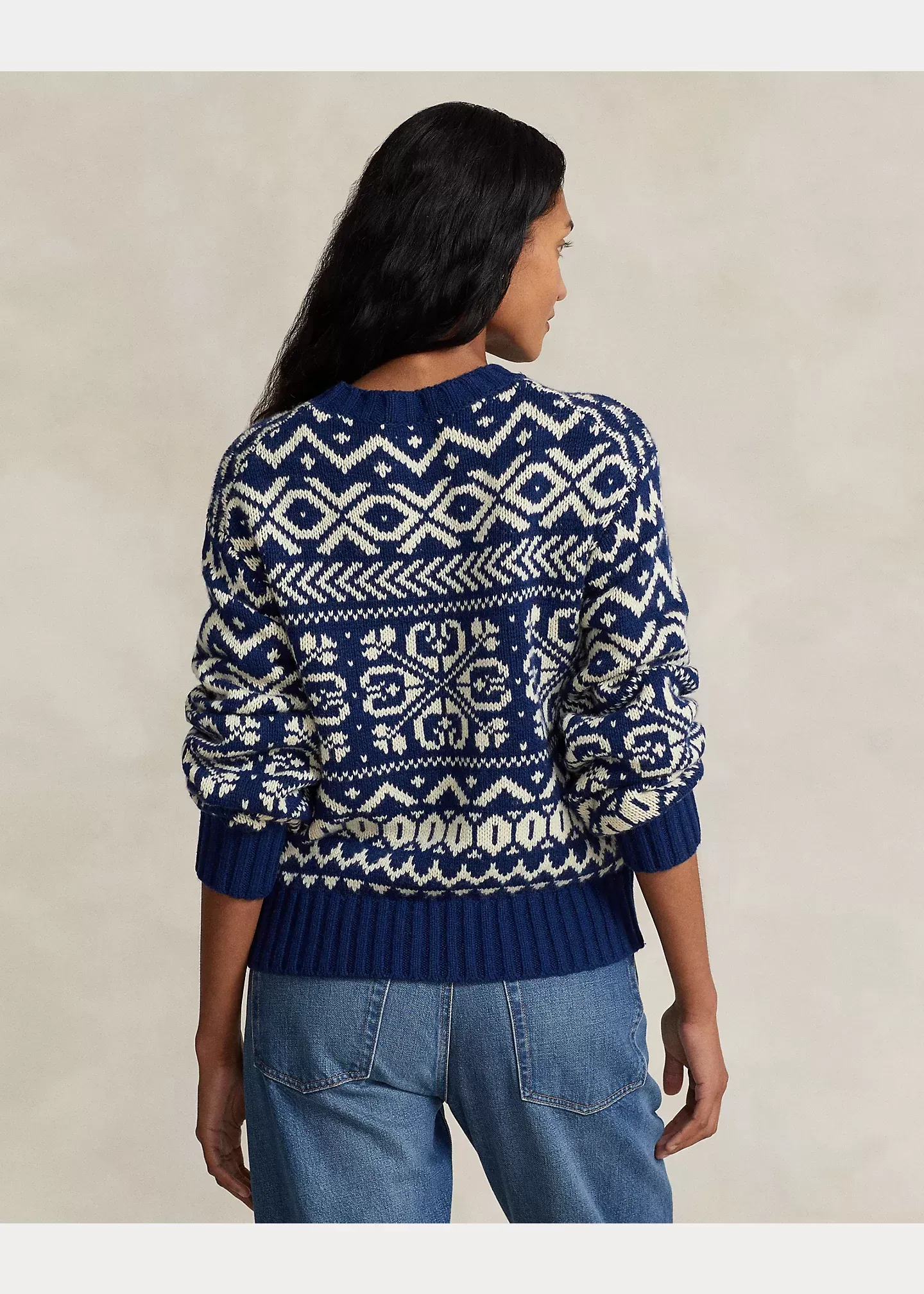 Polo Ralph Lauren Snowflake-Motif Wool-Blend Sweater - Image 4