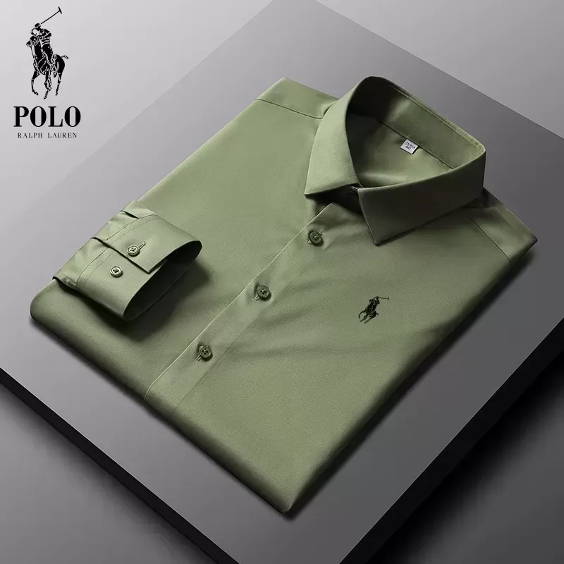 Ralph Lauren Men's Cotton Basic Denim Long Sleeve Shirt - Image 11