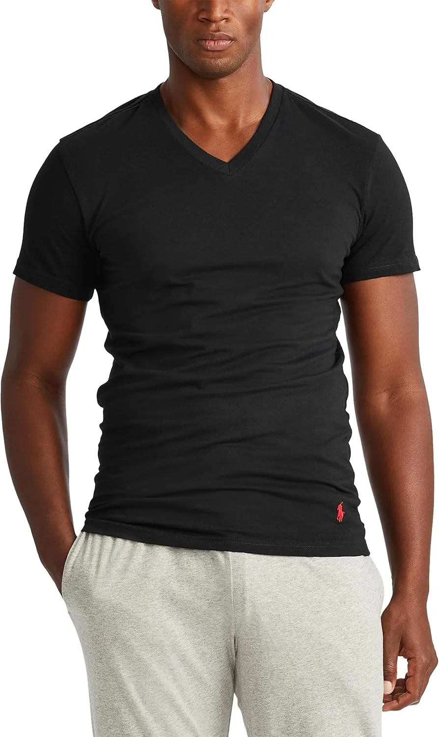 Polo Ralph Lauren Men's Slim Fit Cotton V-neck Undershirt 3-pack - Image 9