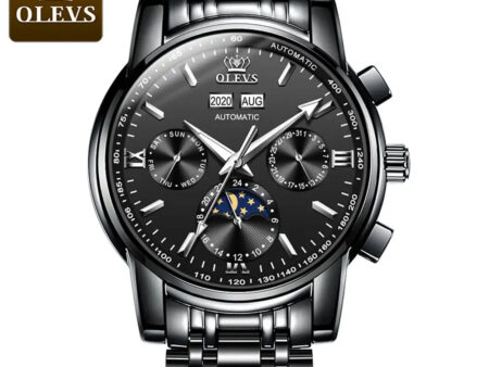 Automatic Multifunction Mechanical Men's Waterproof Wristwatch